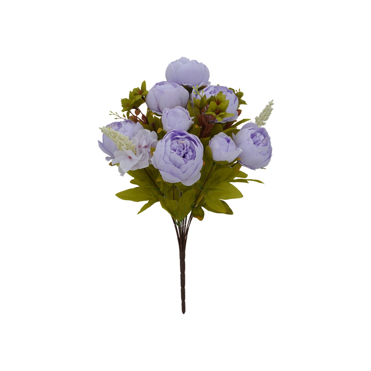 20” Artificial Lavender Peony Bush – Faux Peony Bouquet with 13 Stems-63220-LV